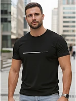 Pánske bavlnené tričko s nápisom „Whatever“, čierne, FashionStreet NX5128R