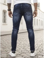 Pánske tmavomodré džínsové nohavice FashionStreet UX4148