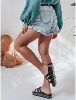 Dámske džínsové šortky s opaskom SHORT LOVER modré FashionStreet SY0468
