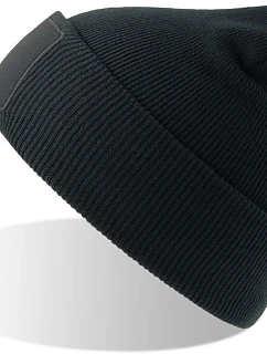 Atlantis Headwear Wind-S Patch Pletená čiapka s nášivkou 33.0293 tmavomodrá
