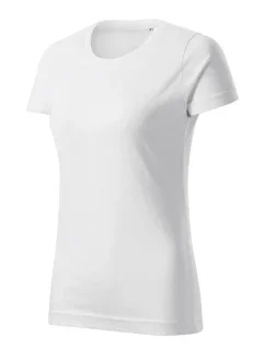 Základné voľné tričko biele