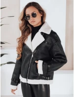 Dámska bunda z ovčej kože čierna FashionStreet TY5125