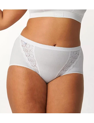 SLOGGI CHIC - Maxi nohavičky 4 ks - mäkká bavlna s čipkovanými detailmi Sloggi SLOGGI CHIC - Maxi nohavičky 4 ks - mäkká bavlna s čipkovanými detailmi Sloggi