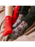 Vzorované pánske ponožky Steven art.136 Srdiečka