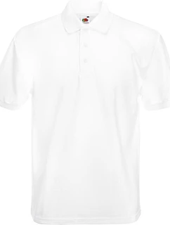 Fruit of the Loom Heavy 65/35 Pique Polo – piqué polokošeľa z hrubej bavlny 16.3204, biela