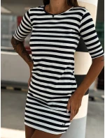 Šaty TW SK 2092.83P bielo-čierne Šaty TW SK 2092.83P bielo-čierne