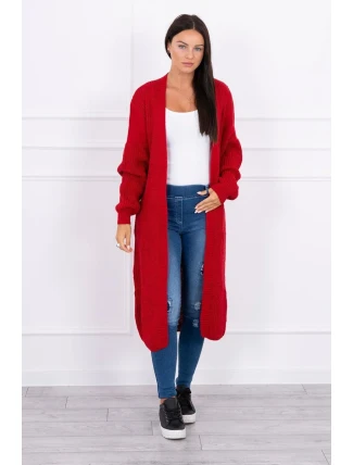 Dlhý sveter červený