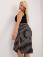 Sukňa LK SD 509514 1.43 šedá čierna Sukňa LK SD 509514 1.43 šedá čierna