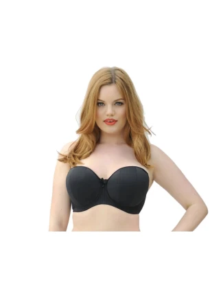 Podprsenka s kosticou Luxe Strapless CK2601-1 čierna - Curvy Kate Podprsenka s kosticou Luxe Strapless CK2601-1 čierna - Curvy Kate
