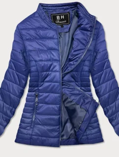 Svetlomodrá tenká dámska bunda so stojačikom (BH-2006)