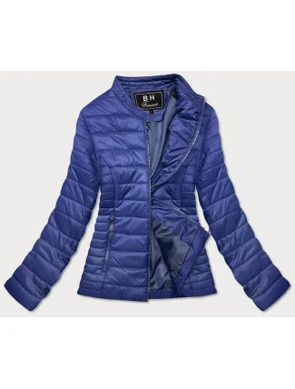 Svetlomodrá tenká dámska bunda so stojačikom (BH-2006)