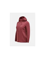 Dámska mikina PEAK PERFORMANCE W Trail Polartec Power Grid Zip Hood, červená Dámska mikina PEAK PERFORMANCE W Trail Polartec Power Grid Zip Hood, červená