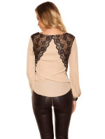 Sexy Koucla blouse with warp optic and lace