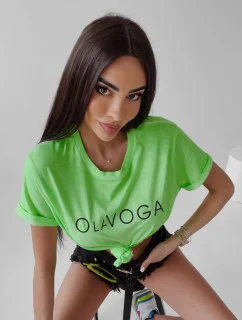 Dámske tričko 277745 neónovo zelené - Ola Voga