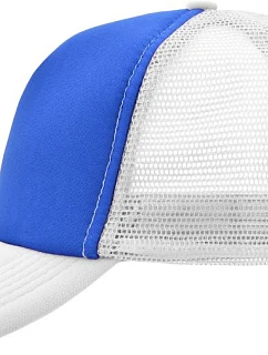 Daiber MB 70 – 5-panelová polyesterová sieťovaná čiapka s kšiltom 03.0070 royal/white