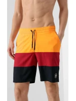Pánske plavecké šortkyH4L21-SKMT004 oranžovo-červeno-čierne - 4F Pánske plavecké šortkyH4L21-SKMT004 oranžovo-červeno-čierne - 4F