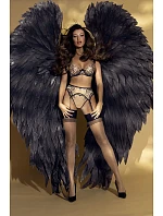 Podväzkový pás V-10802 béžovo-čierny - Axami