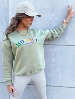 Dámska oversize mikina MONACO tmavozelená FashionStreet BY1233