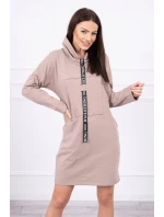 Béžové viazané šaty