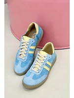 Zazoo N1068 Dámske semišové nízke tenisky Blue