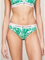 Dámske plavky UW0UW05366 0IE Green with Pattern - Tommy Hilfiger