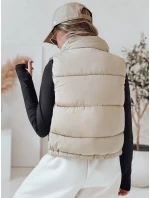 Dámska prešívaná vesta URBANELLE beige FashionStreet TY4973 Dámska prešívaná vesta URBANELLE beige FashionStreet TY4973