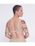 Dámske nohavičky GO Ribbed R Bralette - GRAY - St. béžová M013 - SLOGGI