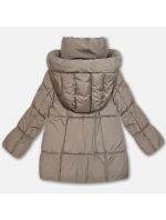 Dámska páperová bunda S'West Oversize Beige (B8539-12)