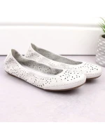 Pohodlná kožená poltopánka Rieker W RKR649 white