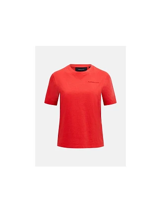 Tričko PEAK PERFORMANCE Original Small Logo Tee Women, červené Tričko PEAK PERFORMANCE Original Small Logo Tee Women, červené