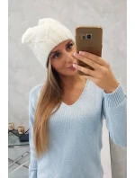 Dámska čiapka Liliana K375 ecru