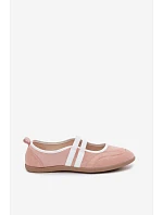 Sportovní baleríny s elastickými pásky Růžové Donatella