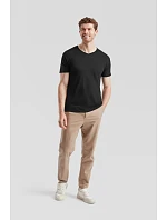 Fruit of the Loom Iconic 150 V-Neck T Tričko s výstrihom do V 16.1442 melírovaná šedá