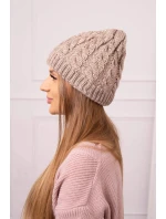 Dámska čiapka Kalina K362 dark beige