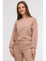 B293 Mikina s otvoreným chrbtom - mocca