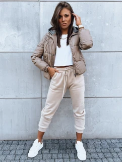 Dámska prešívaná bunda KHALEESI camel FashionStreet TY3878