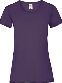 Fruit of the Loom Lady-Fit Valueweight T Dámske tričko 16.1372 fialové