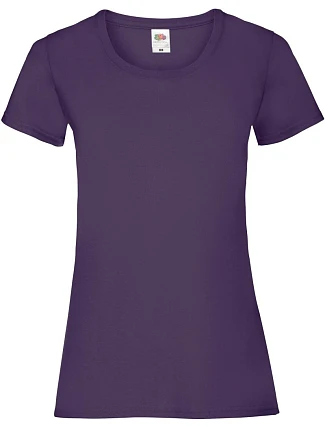Fruit of the Loom Lady-Fit Valueweight T Dámske tričko 16.1372 fialové