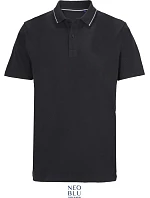 NEOBLU Orel Unisex piqué polo z hrubej bavlny 24.4337 tmavočierna NEOBLU Orel Unisex piqué polo z hrubej bavlny 24.4337 tmavočierna