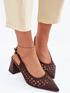 Sandále na podpätku model 226505 Krok vo veľkom štýle