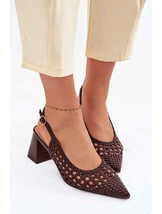 Sandále na podpätku model 226505 Krok vo veľkom štýle