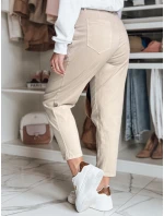 Dámske bavlnené nohavice CHINOSKA light beige FashionStreet UY2557 Dámske bavlnené nohavice CHINOSKA light beige FashionStreet UY2557