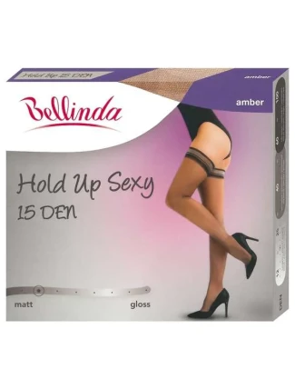 HOLD UP SEXY 15 DEN samodržiace pančuchy - BELLINDA - jantárová HOLD UP SEXY 15 DEN samodržiace pančuchy - BELLINDA - jantárová