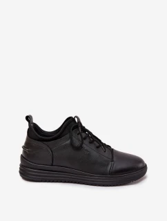 Pánske kožené poltopánky Lee Cooper LCJ-26-33-3964 Black