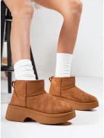 Dámske snežnice na hrubej podrážke camel FashionStreet ZY1288