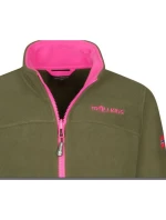 Trollkids Dievčenská športová fleecová bunda XT so zipsom zelená (415-194)