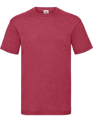Tričko Fruit of the Loom Valueweight T 16.1036, vintage heather red Tričko Fruit of the Loom Valueweight T 16.1036, vintage heather red