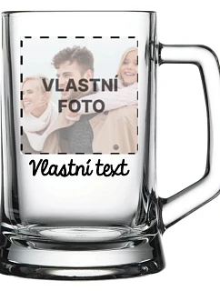 Personalizovaný pohár na pivo s fotografiou