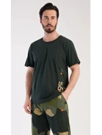 Pánske pyžamo s dlhými nohavicami Army Pánske pyžamo s dlhými nohavicami Army