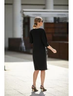 Dámske šaty M332/1 black - La Aurora Dámske šaty M332/1 black - La Aurora